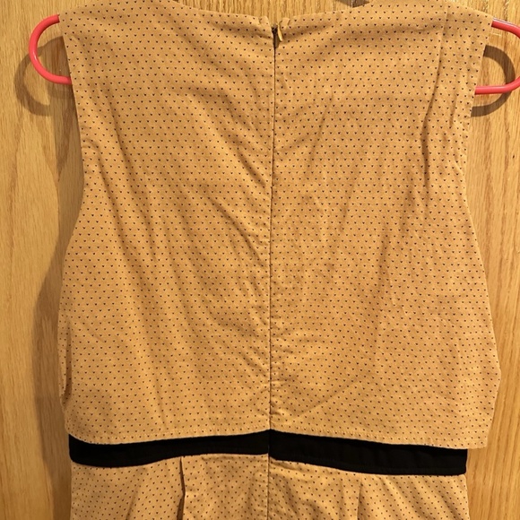 Doe and Rae Yellow Polka Dot Sleeveless Dress - Picture 4 of 4